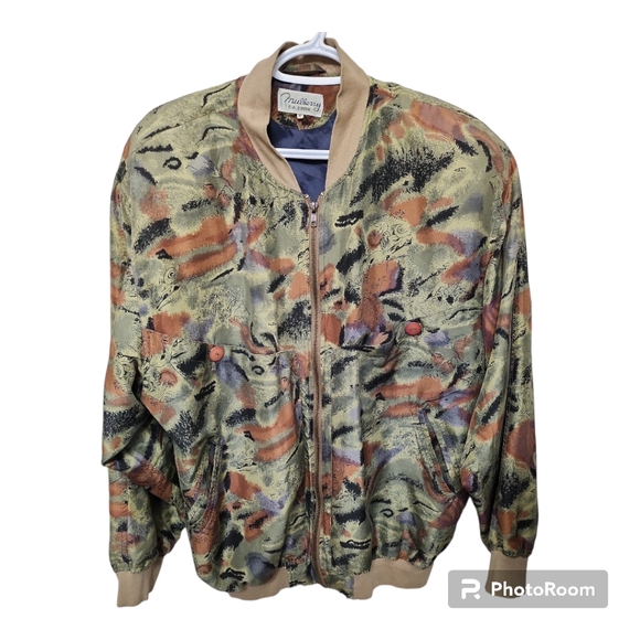 Mulberry Jackets & Blazers - Mulberry Silk Bomber Vintage Jacket
